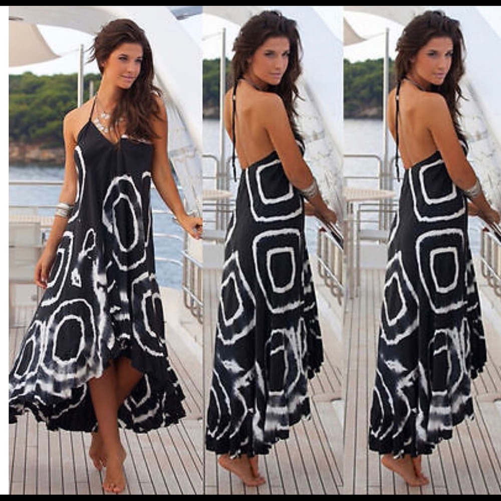 Black Beach Dress - Picture 2 of 2